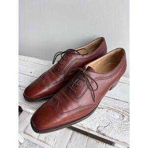 Arthur Beren Brown Soft Leather Oxford Dress Shoes Men’s 8.5N Made in Italy